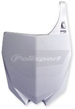 Polisport Front Number Plate White