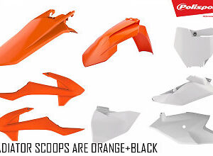 Polisport Plastic Kit Oem. Color 2018 KTM