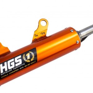 HGS SILENCER ALU ORANGE CARB. END CAP