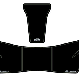 FUEL TANK PROTECTION STICKER KIT  BLACK