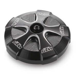 FACTORY FUEL CAP  BLACK ALUMINIUM
