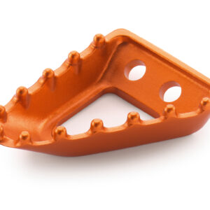 FOOTBRAKE LEVER STEP PLATE  ORANGE ALUMINIUM