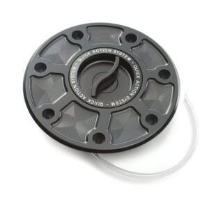 FUEL TANK QUICK LOCK  BLACK ALUMINIUM