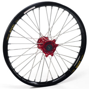 Haan Wheels Complete Wheel 160 14" FRONT BLACK RED
