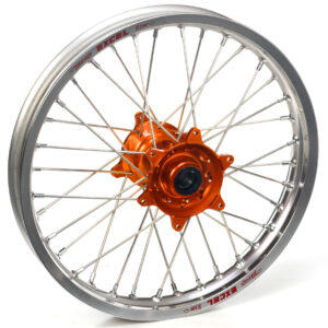 Haan Wheels Complete Wheel 160 14" REAR SILVER ORANGE