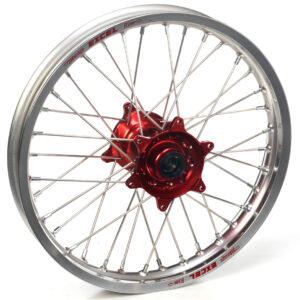 Haan Wheels Complete Wheel 140 19" FRONT SILVER RED