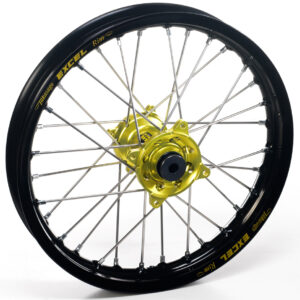 Haan Wheels Complete Wheel 160 21" FRONT BLACK YELLOW