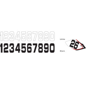Why Stickers Numbers big 10pcs 20*11cm Black 7