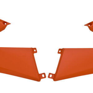 Rtech Radiator Scoops ORANGE