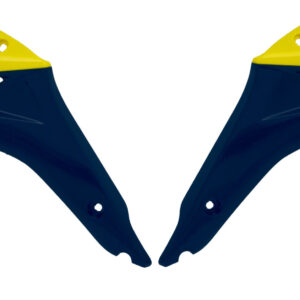 Rtech Radiator Scoops YELLOW BLUE