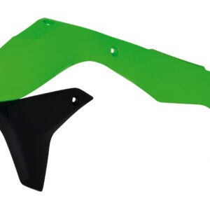 Rtech Radiator Scoops GREEN BLACK