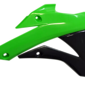 Rtech Radiator Scoops GREEN BLACK