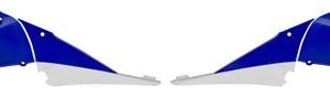 Rtech Radiator scoops Upper BLUE WHITE