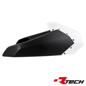 Rtech Radiator scoops Upper WHITE BLACK