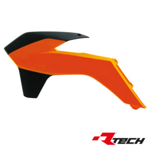 Rtech Radiator Scoops ORANGE BLACK