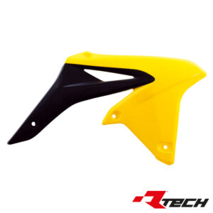 Rtech Radiator Scoops YELLOW BLACK