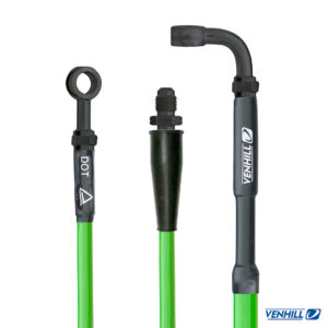 Venhill Brake Hose FRONT GREEN