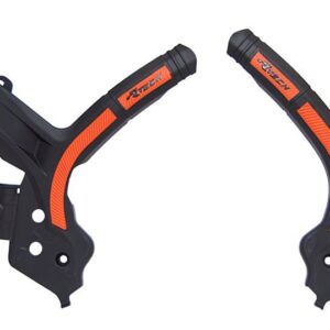 Rtech Frame Protectors BLACK ORANGE