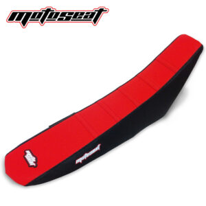 Moto Seat Ribbed Seat Cover RED BLACK