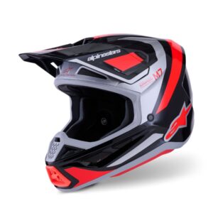 ALPINESTARS HELMET SM7 RISE BLK/RD/SILV