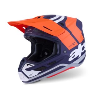 ALPINESTARS HELMET SM7 CORE ORAN/BLUE