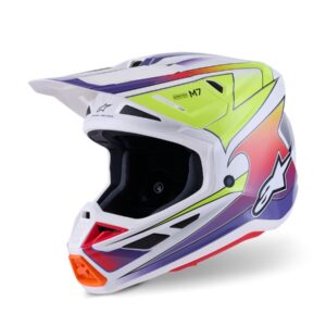 ALPINESTARS HELMET SM7 FUSE WHT/YL/PU