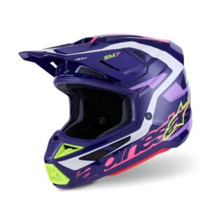 ALPINESTARS HELMET SM7 DEED PURPLE/PINK