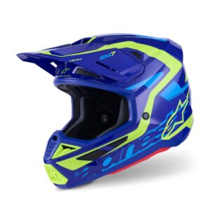ALPINESTARS HELMET SM7 DEED BLUE/YEL