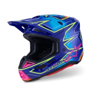 ALPINESTARS HELMET SM7 CAST BLU/YL/PINK