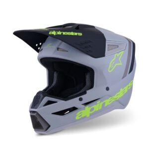 ALPINESTARS HELMET SM3 RADIUM GRAY/BLK/YL  *