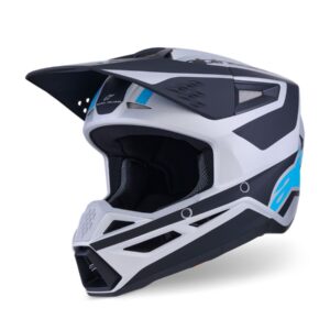 ALPINESTARS HELMET SM3 HEAT SILV/BL/BLK