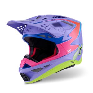 ALPINESTARS HELMET SM10 JETT PURPLE/PINK