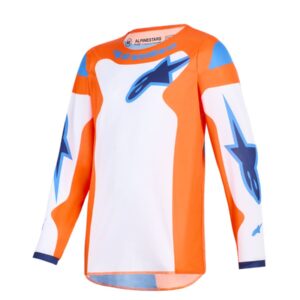 ALPINESTARS JERSEY YTH FLUID GRID ORAN/BLU *