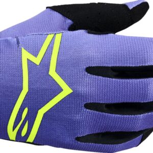 ALPINESTARS GLOVES RADAR PURPLE/YELLOW