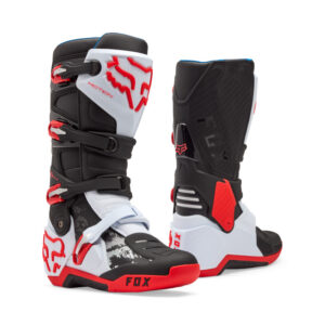FOX MOTION BOOT [WHT/FLO RED]