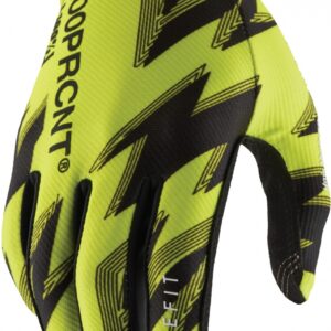 100% RIDEFIT GLOVES FLUO YELLOW/BLACK