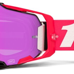 100% ARMEGA HIPER GOGGLE KLOUG MIRROR RED LENS