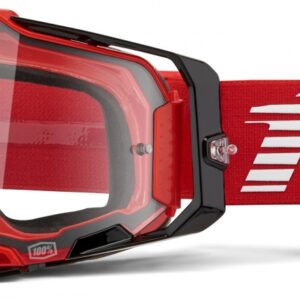 100% ARMEGA GOGGLE RED CLEAR