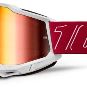 100% ACCURI 2 GOGGLE REDLINE MIRROR RED LENS