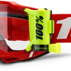 100% ACCURI 2 FORECAST  NEON/RED - CLEAR LENS