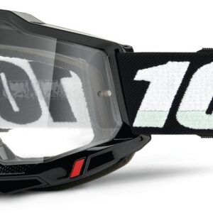 100% ACCURI 2 JUNIOR GOGGLE BLACK CLEAR LENS