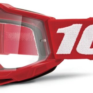 100% ACCURI 2 JUNIOR GOGGLE RED CLEAR LENS
