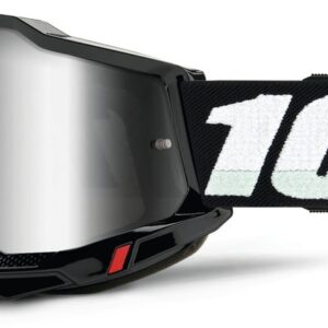 100% ACCURI 2 JUNIOR GOGGLE BLACK MIRROR SIL LENS