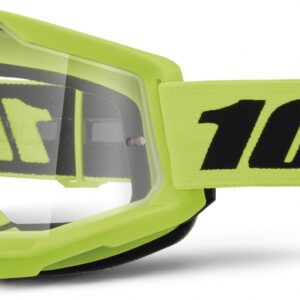 100% STRATA 2 GOGGLE NEON YELLOW CLEAR
