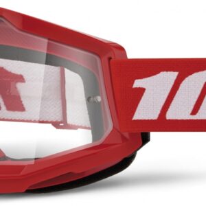 100% STRATA 2 GOGGLE RED CLEAR