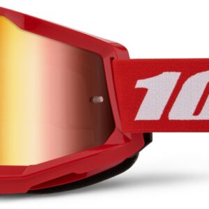 100% STRATA 2 GOGGLE RED MIRROR RED