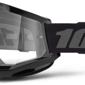 100% STRATA 2 JUNIOR GOGGLE BLACK CLEAR