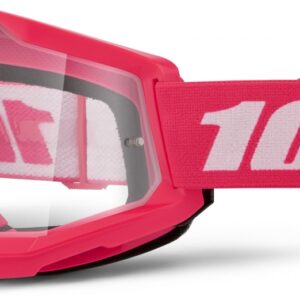 100% STRATA 2 JUNIOR GOGGLE PINK CLEAR