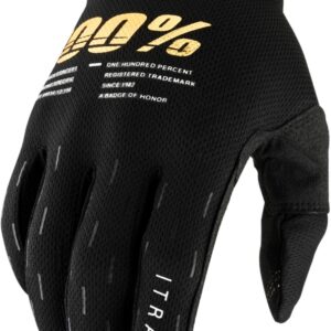 100% ITRACK GLOVES BLACK