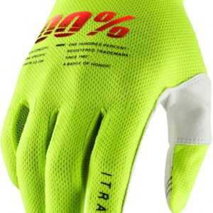 100% ITRACK YOUTH GLOVES FLUO YELLOW